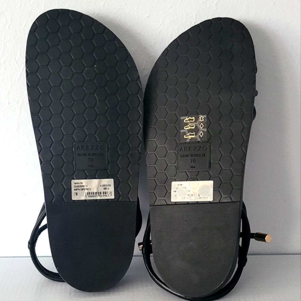 AREZZO Camila Footbed Sandals 7B - Picture 3 of 6